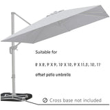 PURPLE LEAF OPEN BOX Cantilever Umbrella Base ZY04BSSBL-150-NEW-RT