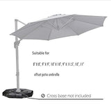 PURPLE LEAF OPEN BOX Cantilever Umbrella Base ZY04BSSBL-150-NEW-RT