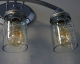 Hand-Cut Open Bottom Mason Jars for DIY Lighting, Pendants & Crafts