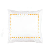 Ava 400TC Cotton Scallop Embroidery Sateen Solid Pillow Sham
