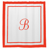 Border Frame Cotton Shower Curtain