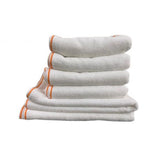 Chain Embroidered Cotton Bath Towels (Set of 2)