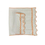 Chain Embroidered Cotton Bath Towels (Set of 2)