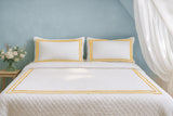 Classic Border Diamond Knitted Cotton Coverlet