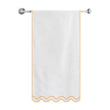 Reverse U Shape Embroidered Bath Towels (Set of 2)