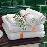 Cotton Triple Embroidered Bath Towels (Set of 2)