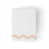 Double Wavy Embroidered Cotton Bath Towels (Set of 2)