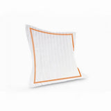 400TC Cotton Double Edge Embroidery Sateen Stripe Duvet Cover Set