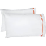 400TC Double Embroidery Cotton Sateen Pillowcases (Set Of 2)