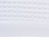 White Cotton Waffle Bath Towel