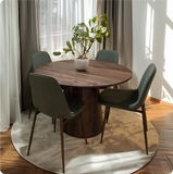 Dwen & Oslo 46" Modern Round Dining Table Set for 4 (5-Piece)
