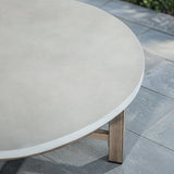 Harmonti 4-Piece Patio Conversation Set with Composite Concrete Round Coffee Tables