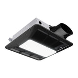 ANZZI 100 CFM Bathroom Exhaust Fan (1.5 Sones), Built-in Humidity Sensor, Dimmable Speed Control, Integrated LED Light, ETL/HVI Certified