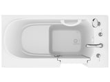 ANZZI Value Series 26" x 53" Therapeutic Walk-In Tub with Dual Hydrotherapy (Air & Water), Inline Heater, and Quick Fill Faucet, White