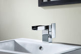 Zhona Series Single Hole Single-Handle Low-Arc Bathroom Faucet in Polished Chrome