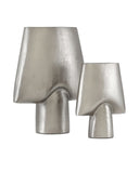 Wallah Nickel Vase Set of 2