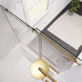 Don Series 56 to 60 in. x 62 in. Frameless Sliding Tub Door