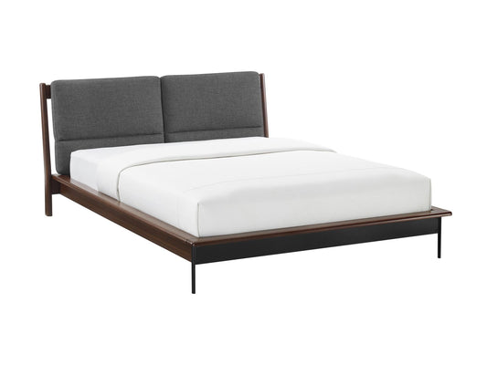 Park Avenue King Platform Bed with Fabric, Ruby