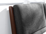 Park Avenue King Platform Bed with Fabric, Ruby