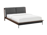 Park Avenue Queen Platform Bed with Fabric, Ruby