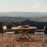 PACIFIC TEAK Round Dining Table 60"