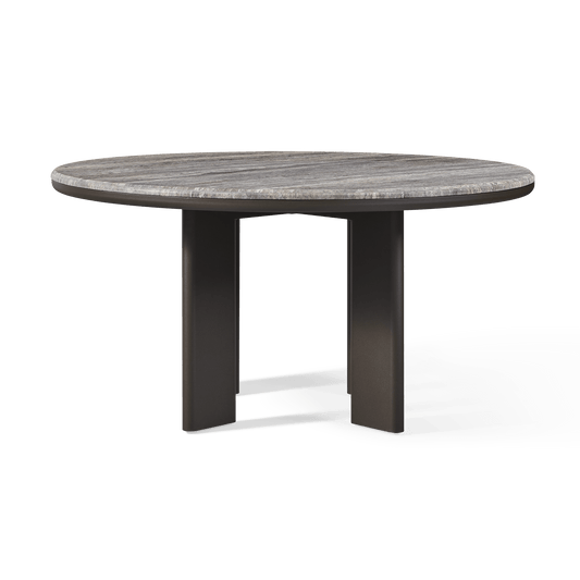 Palm Beach Aluminum Round Dining Table 60"