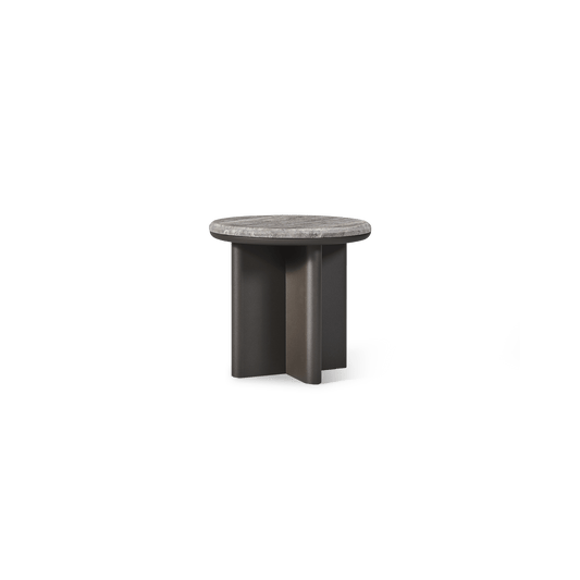 Palm Beach Aluminum Round Side Table