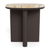 Palm Beach Aluminum Round Side Table