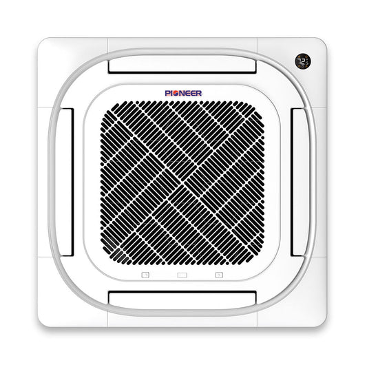 Pioneer® Quantum Ultra™ 48,000 BTU 19 SEER2 230V 4-Way Ceiling Cassette Ductless Mini-Split Air Conditioner Inverter Heat Pump