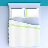 400TC Triple Embroidery Sateen Stripe Cotton Sheet Set