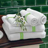 Cotton Triple Embroidered Bath Towels (Set of 2)