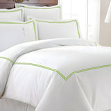 500TC Cotton Double Embroidery Sateen Solid Duvet Cover Set