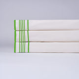 Smart Border 400TC Cotton Embroidery Sateen Solid Sheet Set