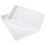 400TC Double Wavy Embroidered Cotton Pillowcases (Set of 2)