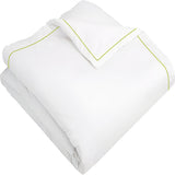 400TC Cotton Single Edge Embroidery Sateen Solid Duvet Cover Set