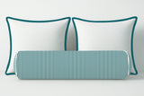 Ticking Stripe Velvet Bolster Pillow Cover
