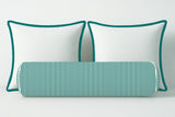 Ticking Stripe Velvet Bolster Pillow Cover