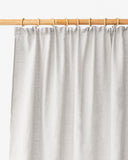 Pencil pleat linen curtain panel (1 pcs) in Light gray