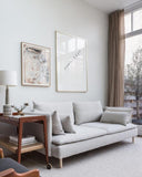 Pencil pleat linen curtain panel (1 pcs) in Natural linen