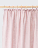 Pencil pleat linen curtain panel (1 pcs) in Woodrose