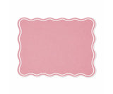 Dining Table Placemats - White Scalloped Placemats