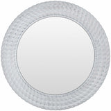 Polverigi Round White Mirror - Clearance