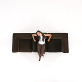 Philo Performance Velvet Low Profile Modular Sofa (3-Seater)