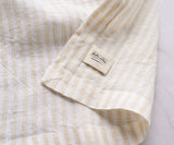 Beige Pinstripe Linen Napkins - Set of 4, 8 & More