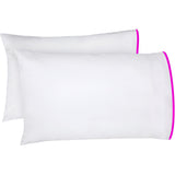 400TC Embroidery Cotton Sateen Solid Sheet Set