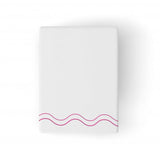 Double Wavy Embroidered Cotton Bath Towels (Set of 2)