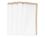 Beige Border Napkins Set of 4