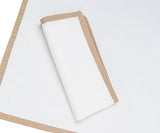 Beige Border Napkins Set of 4