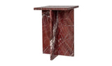 Blair Accent Table Rosso Levanto Marble