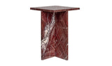 Blair Accent Table Rosso Levanto Marble